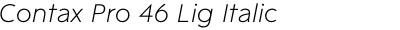 Contax Pro 46 Lig Italic